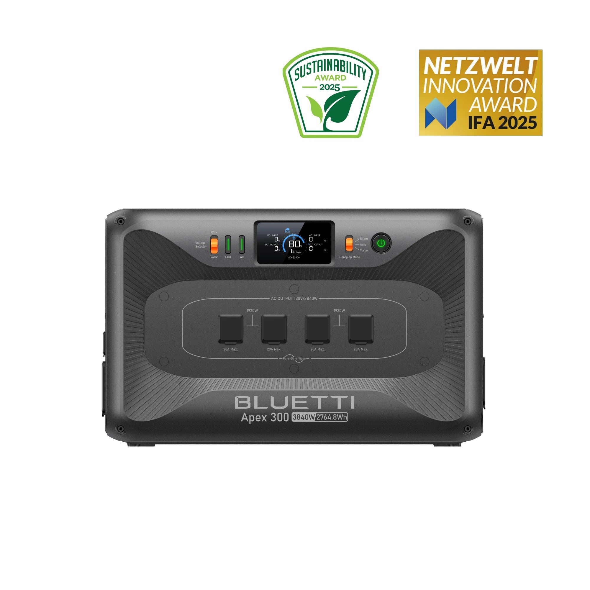 Apex 300 Versatile Power Station | 3,840W, 2,764.8Wh