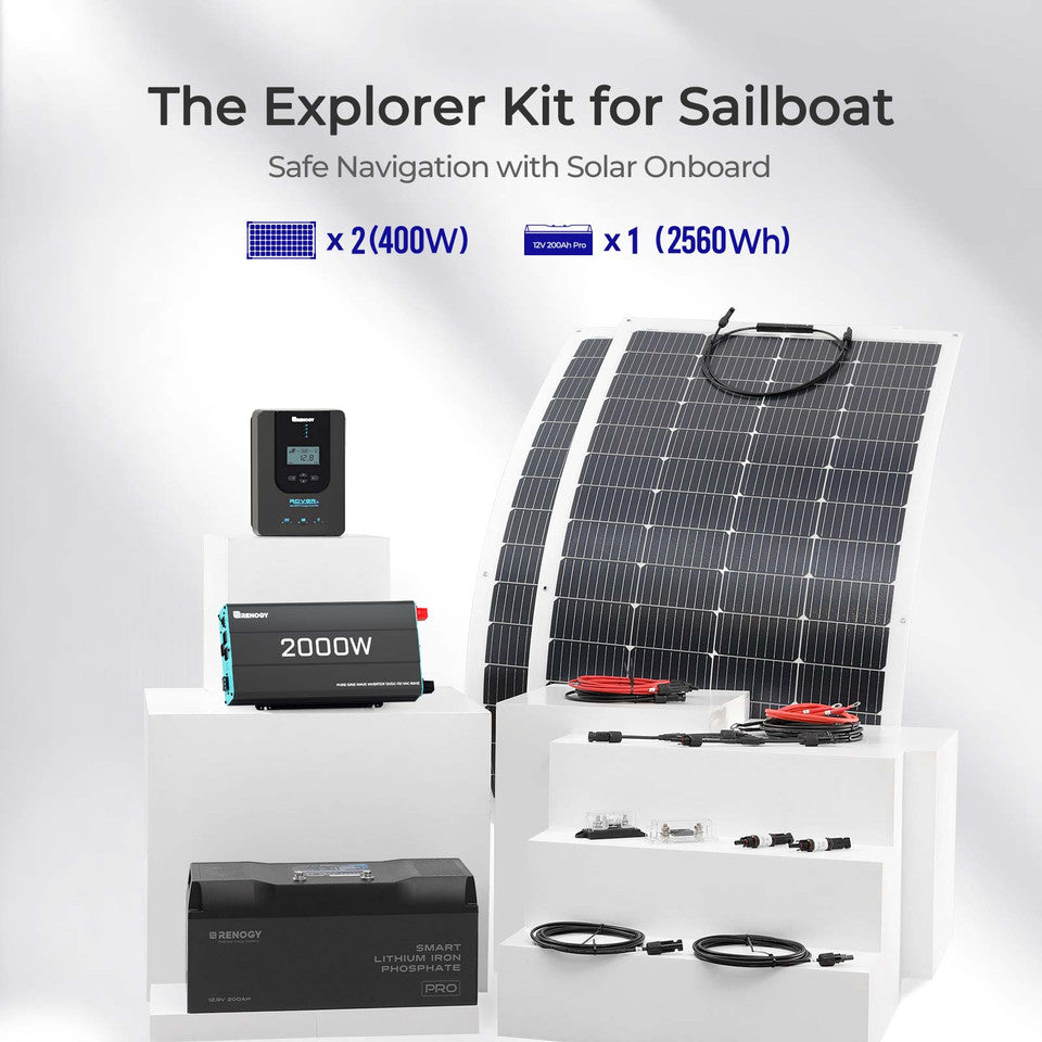 Renogy Energy Explorer Kit Sailboat Solution SKU: RNG-MKIT-2KWH-US