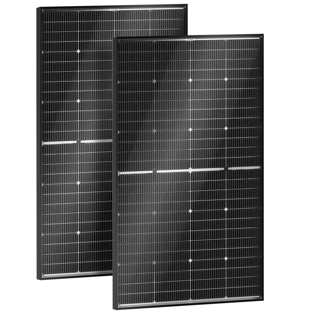 BougeRV 16BB N-Type 12V/24V 100 Watt Bifacial Solar Panel