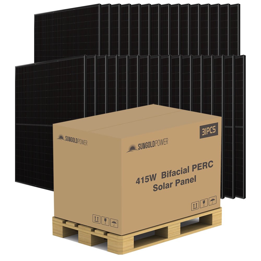 415W Bifacial PERC Solar Panel | SGP-415-BBS (31 PANELS) UL61730 CEC Listed