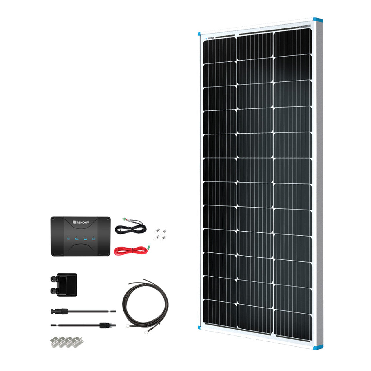 Renogy Energy 100W 12V Solar RV Kit SKU: RKIT100RT-D30D1