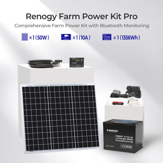 Renogy Energy Farm Solution, Farm Power Kit Pro SKU: RNG-FKIT-PRO-US