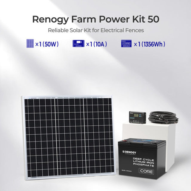 Renogy Energy Farm Solution, Farm Power Kit 50 SKU: RNG-FKIT-50-US