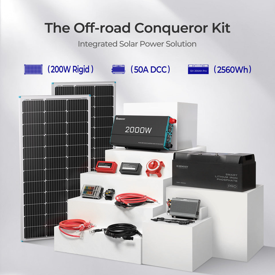 Renogy Energy Off-road Solution Conqueror Kit SKU: RNG-CARKIT200-US