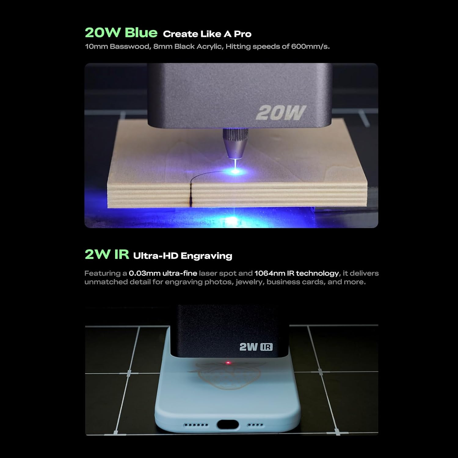 Creality Creality Falcon A1 Pro 20W LASER ENGRAVER