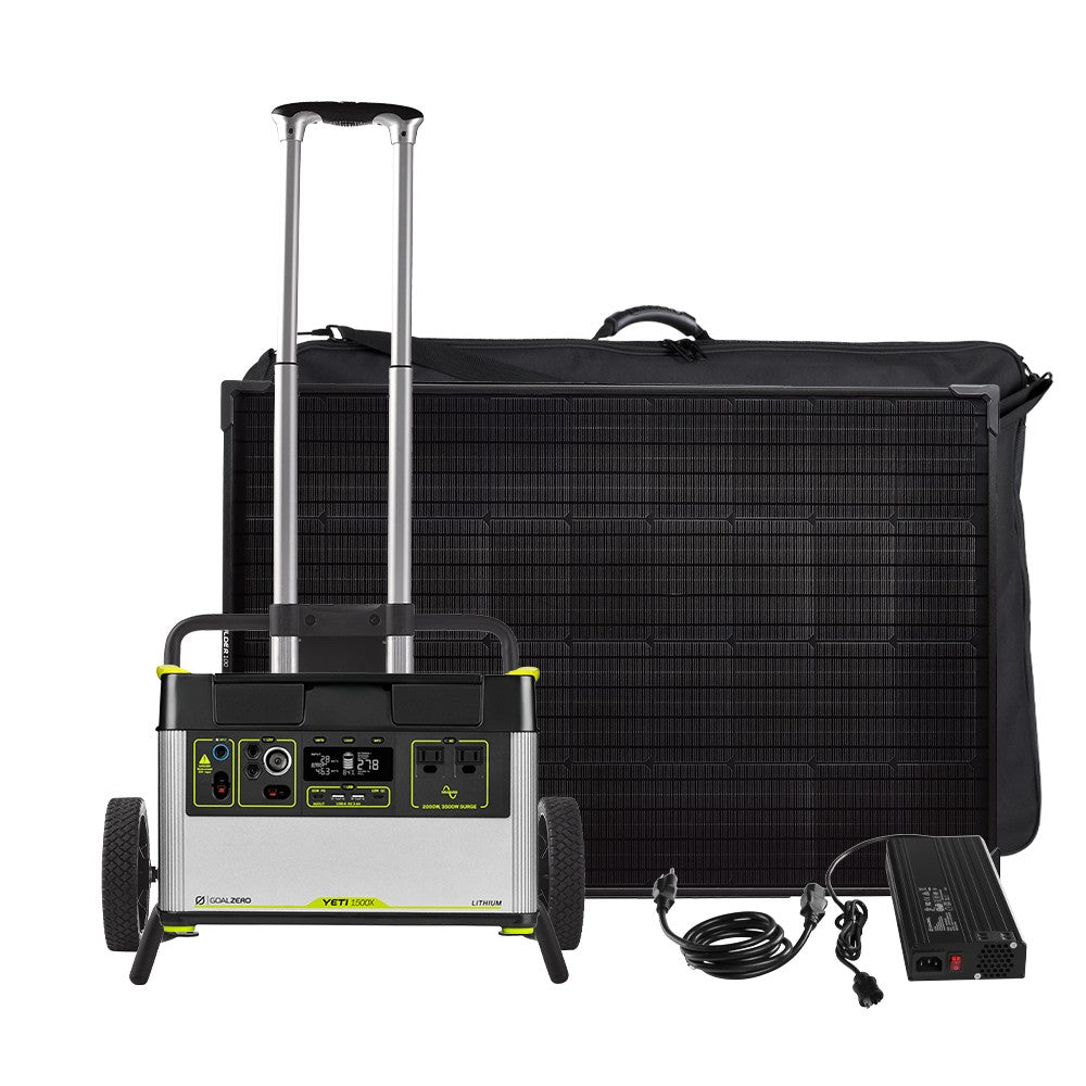 Yeti 1500X + (4) Boulder 100 Solar Generator
