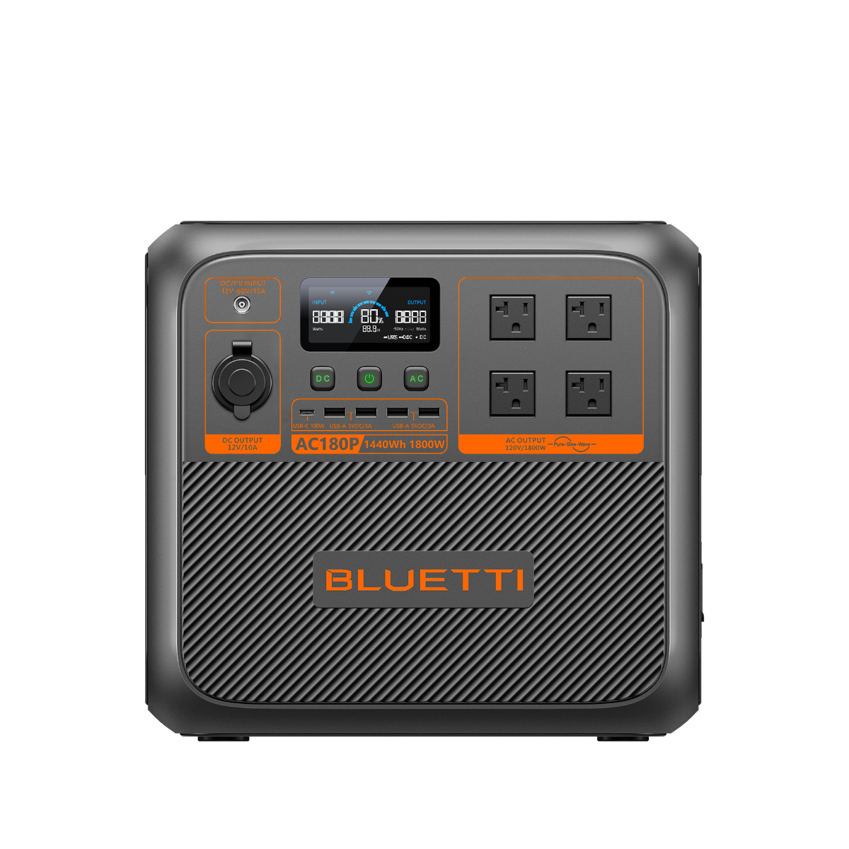 BLUETTI AC180P Solar Portable Power Station | 1,800W 1,440Wh