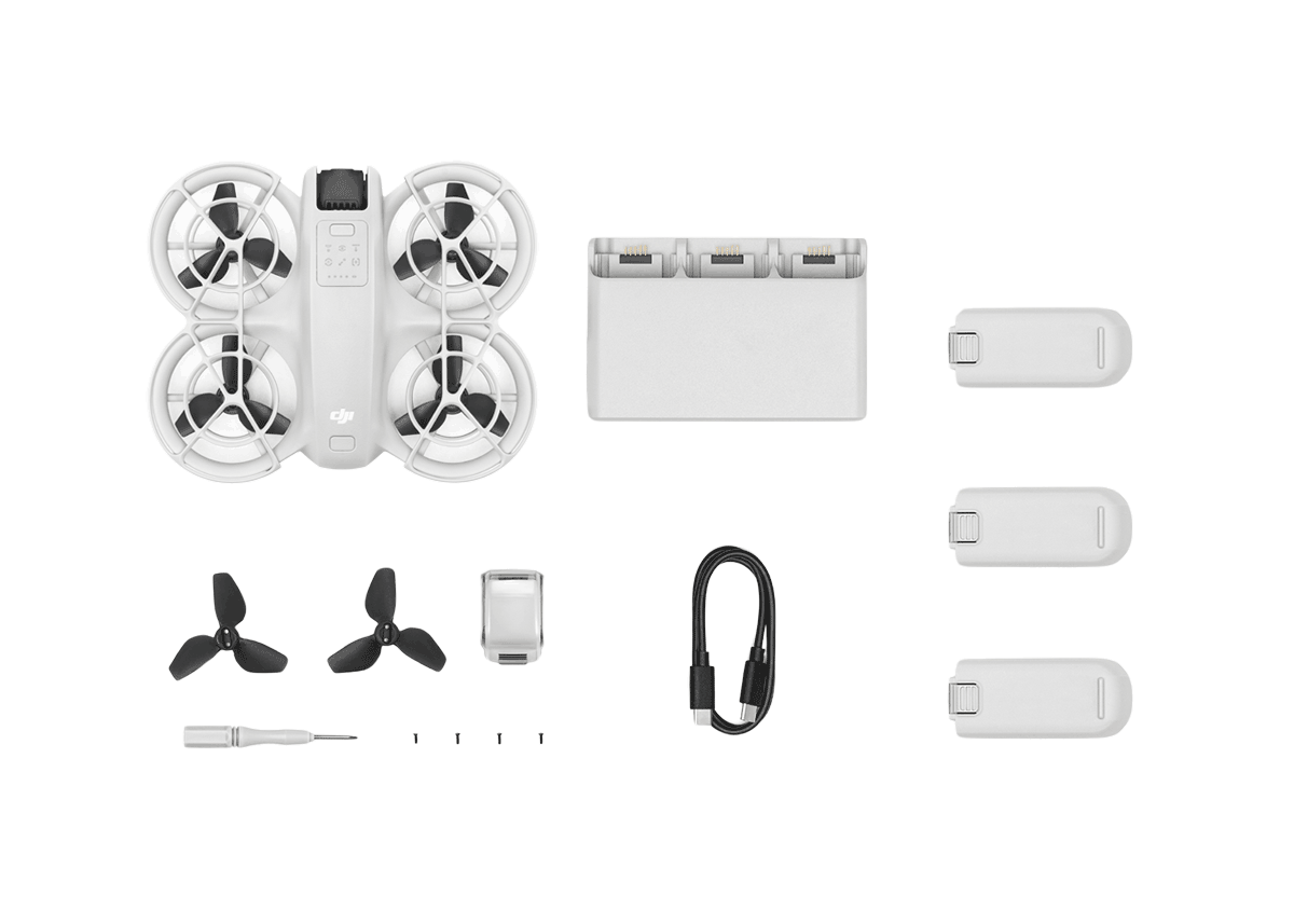 DJI Neo Combo Palm-Sized 4K Stabilized Video Drone with 3 Batteries (Open Box) CP.FP.00000218.01.TG