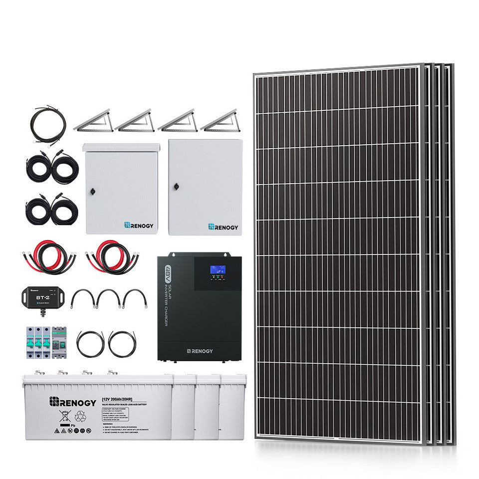 Renogy Energy 1200W/2500W Tiny House Home Cabin Kit SKU: RKIT1200D-US