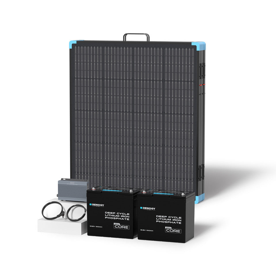 Renogy Energy 400W Lightweight Portable RV kit SKU: RKIT400LSC-RBC2125-C-US