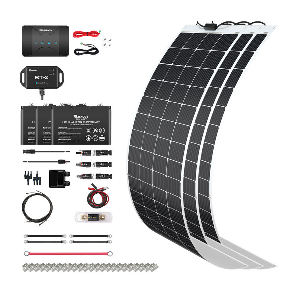 Renogy Energy 600W 12V Solar RV Kit SKU: RKIT600RT-D50D3