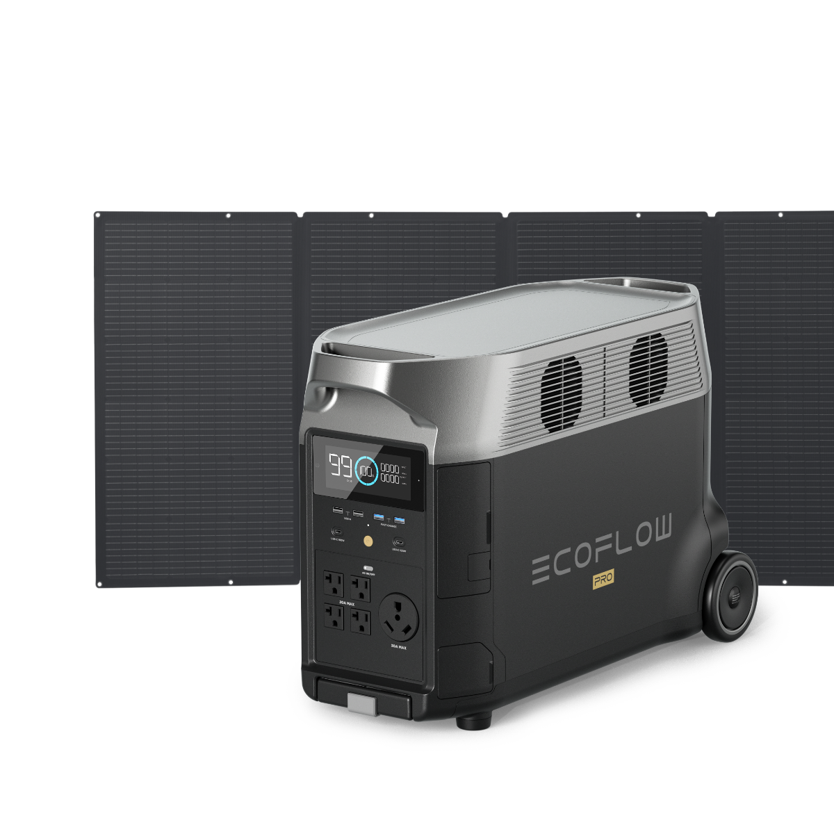 EcoFlow DELTA Pro + 400W Solar Panel +free 220W Solar Panel