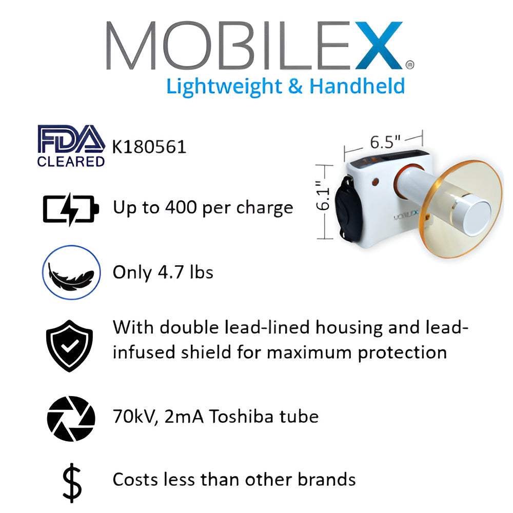 MobileX Handheld X-Ray Generator with 2 Year Warranty
