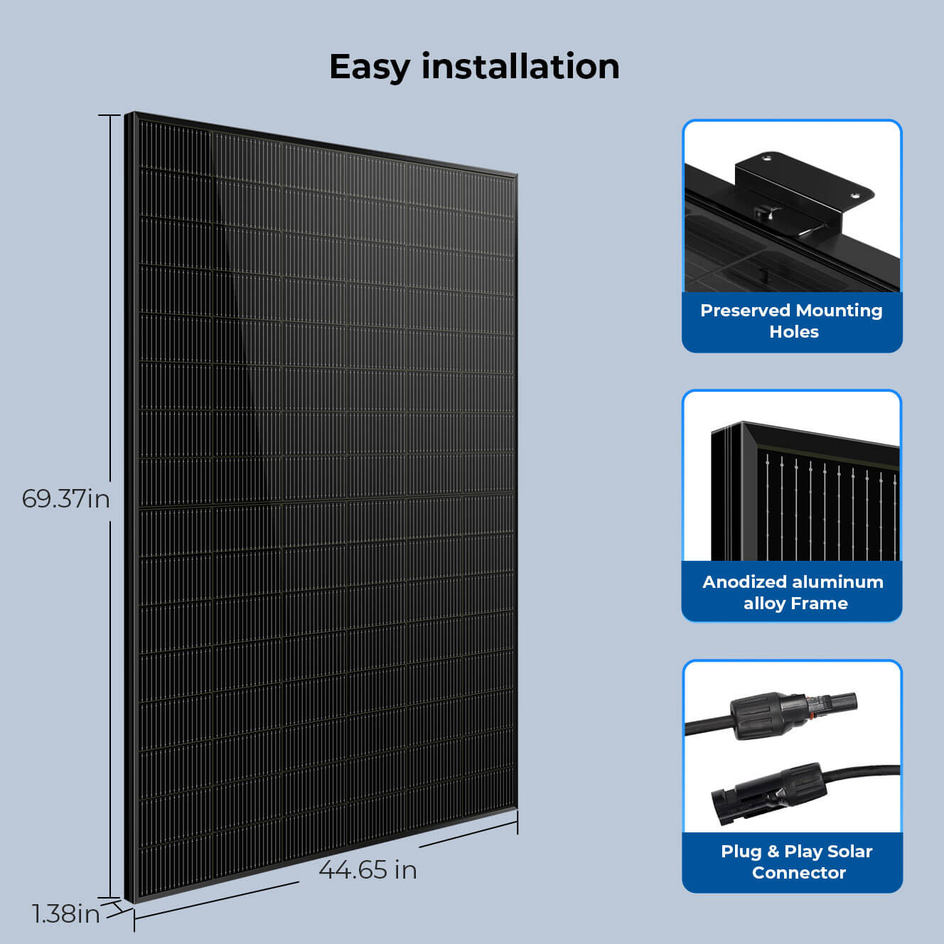 450 Watt Bifacial N-Type Monocrystalline Solar Panel SGN-450-BDG5 (31 PANELS) UL61730