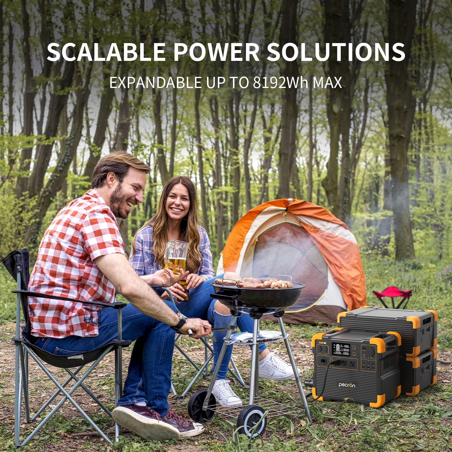 PECRON E2400LFP Solar Generator Kit
