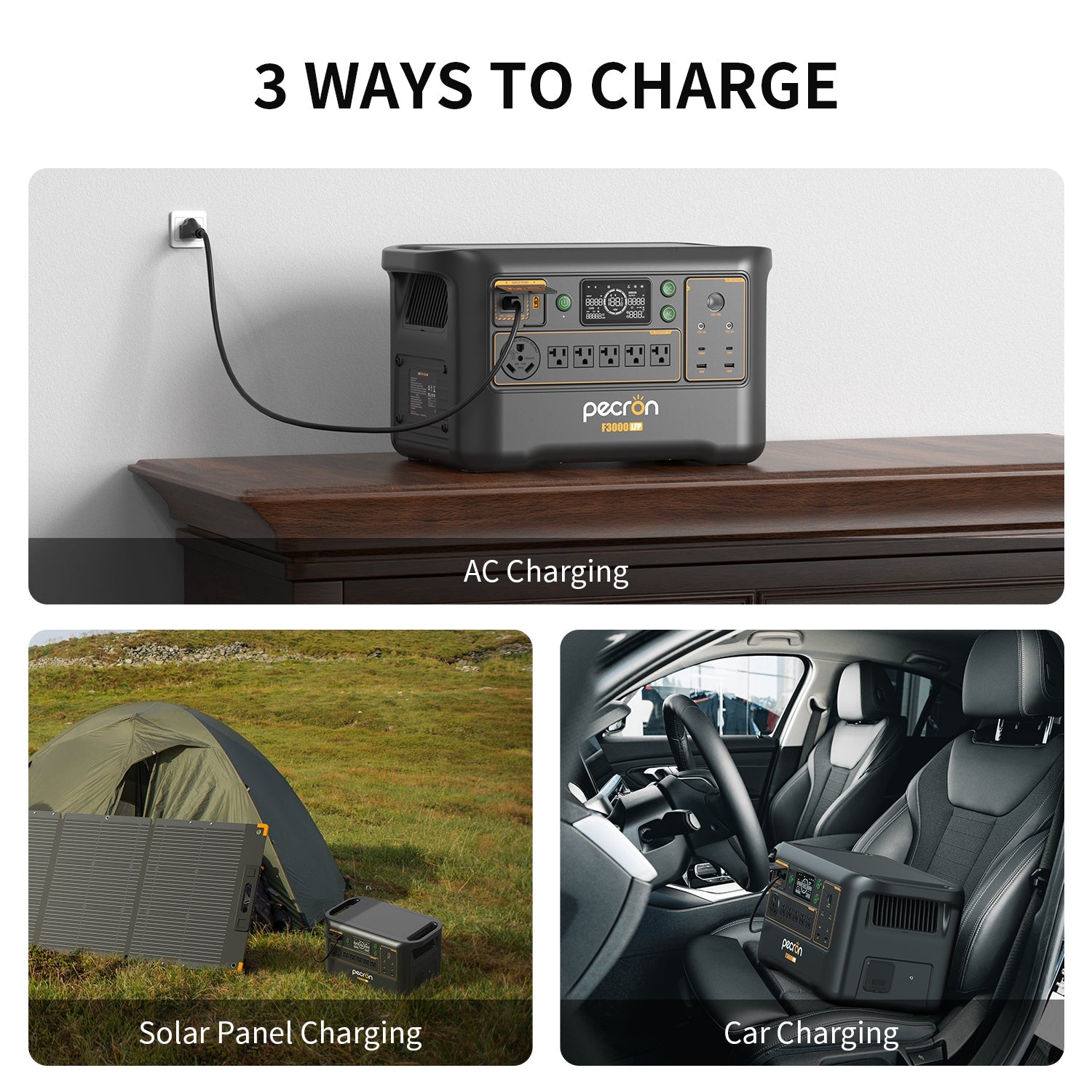 PECRON F3000 Solar Generator Kit