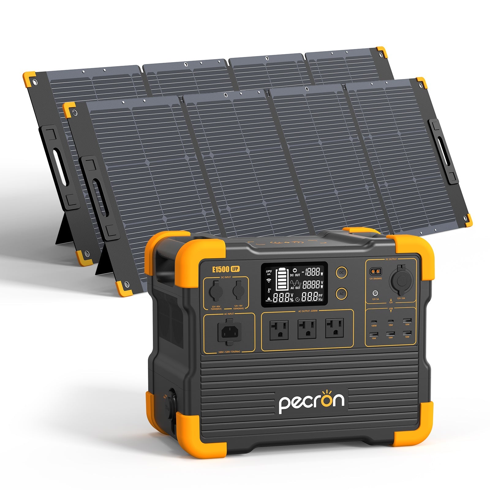 PECRON E1500LFP Solar Generator Kit