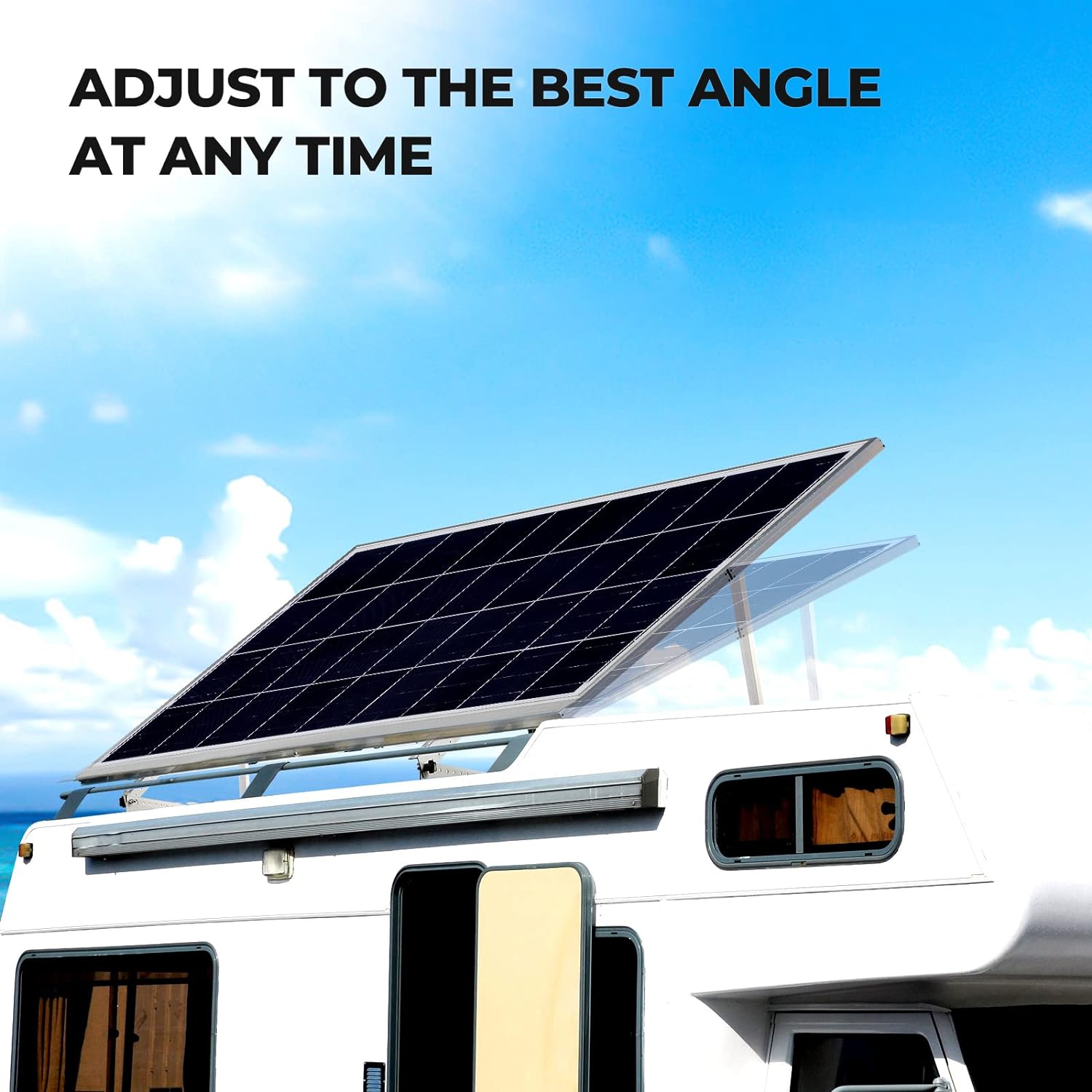 28 in Adjustable Solar Panel Tilt Mount Brackets