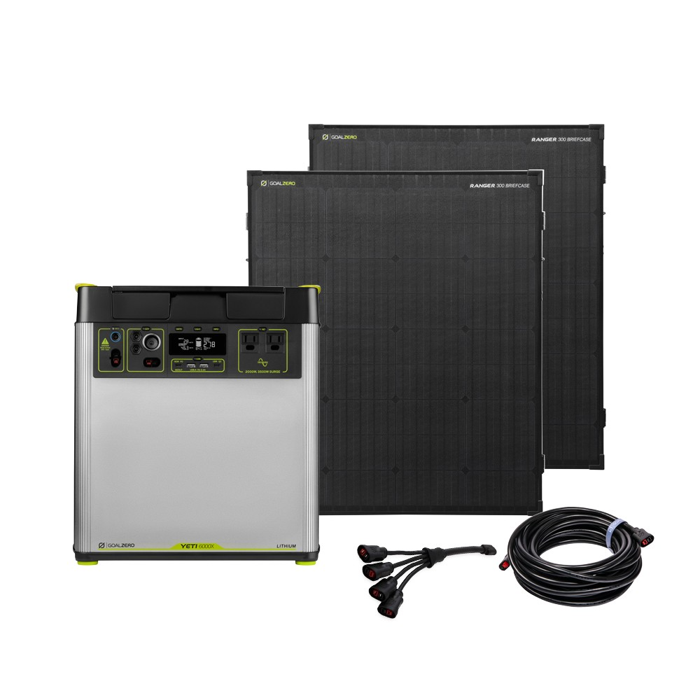 Yeti 6000X + (2) Ranger 300 BC Solar Generator