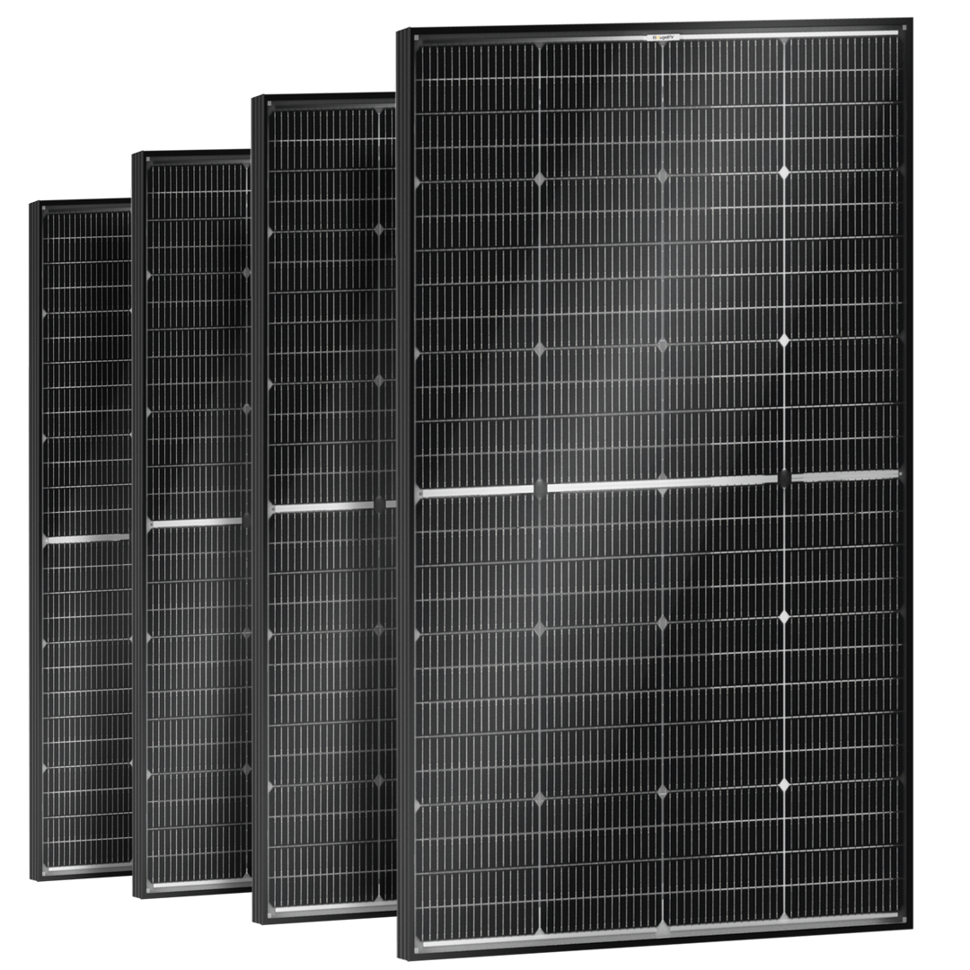 BougeRV 16BB N-Type 12V/24V 100 Watt Bifacial Solar Panel