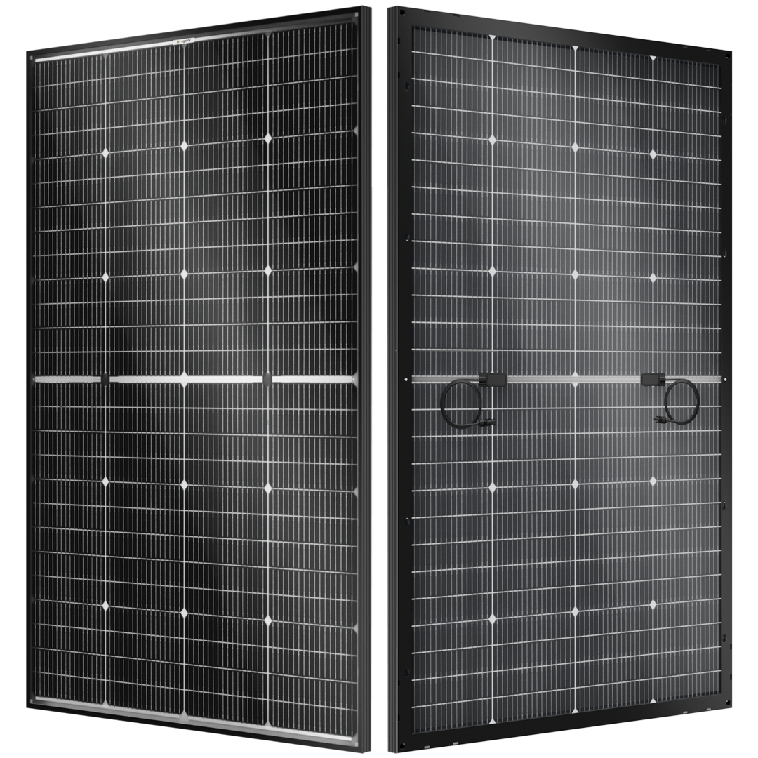 BougeRV N-Type 12V/24V 200 Watt Bifacial 16BB Solar Panel