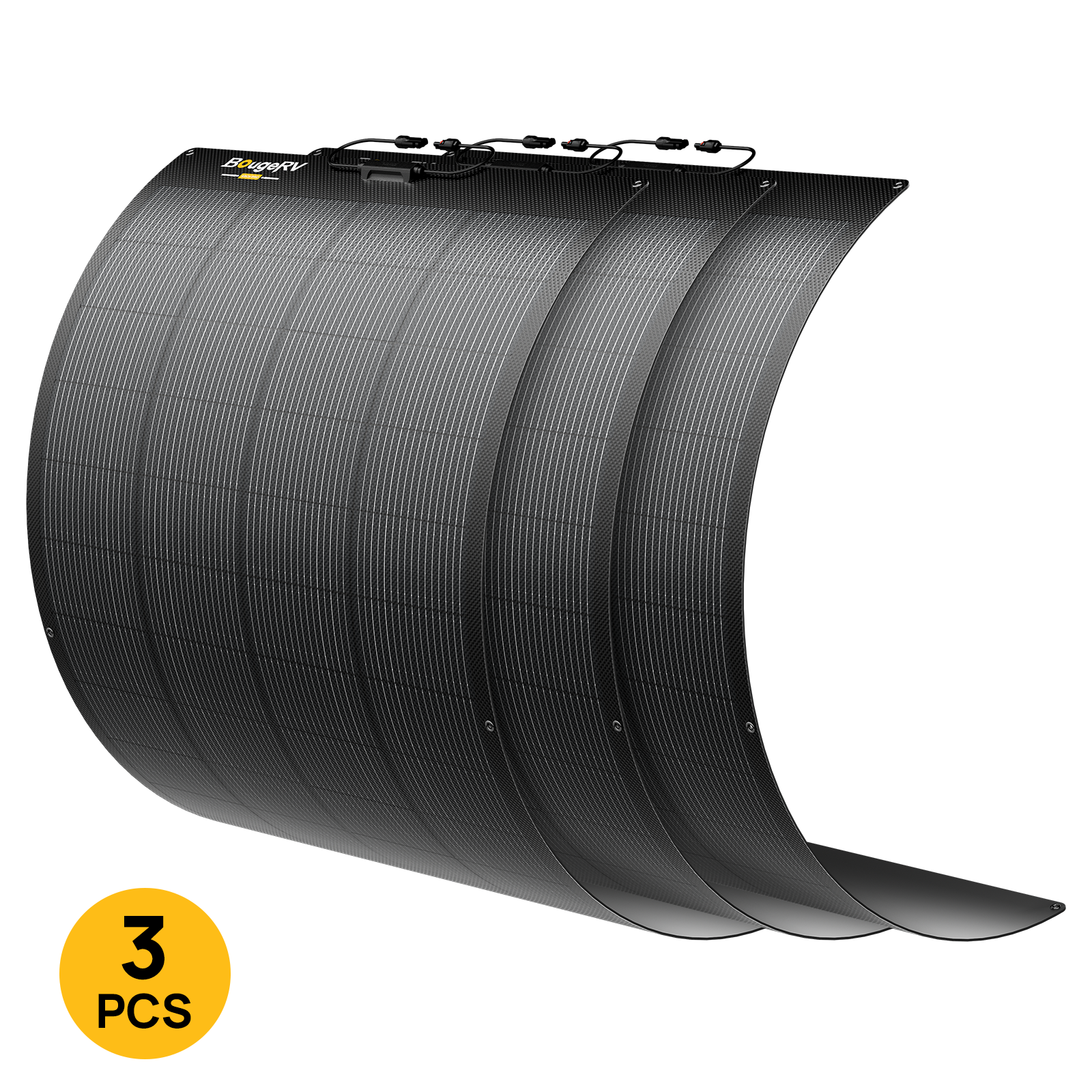 BougeRV Arch Pro 200W N-Type TOPCon Flexible Solar Panel (12V/24V Compatible)