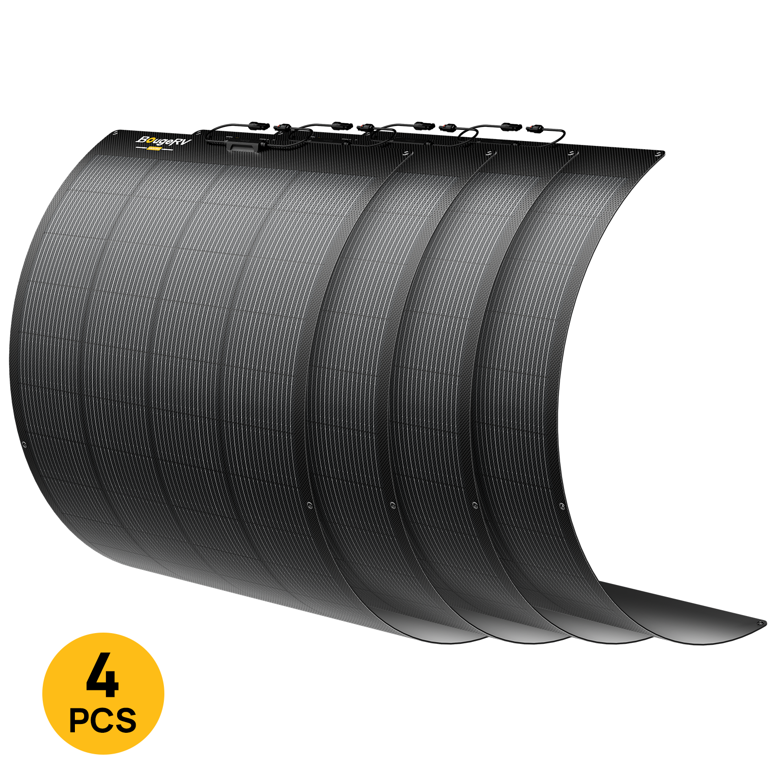 BougeRV Arch Pro 200W N-Type TOPCon Flexible Solar Panel (12V/24V Compatible)
