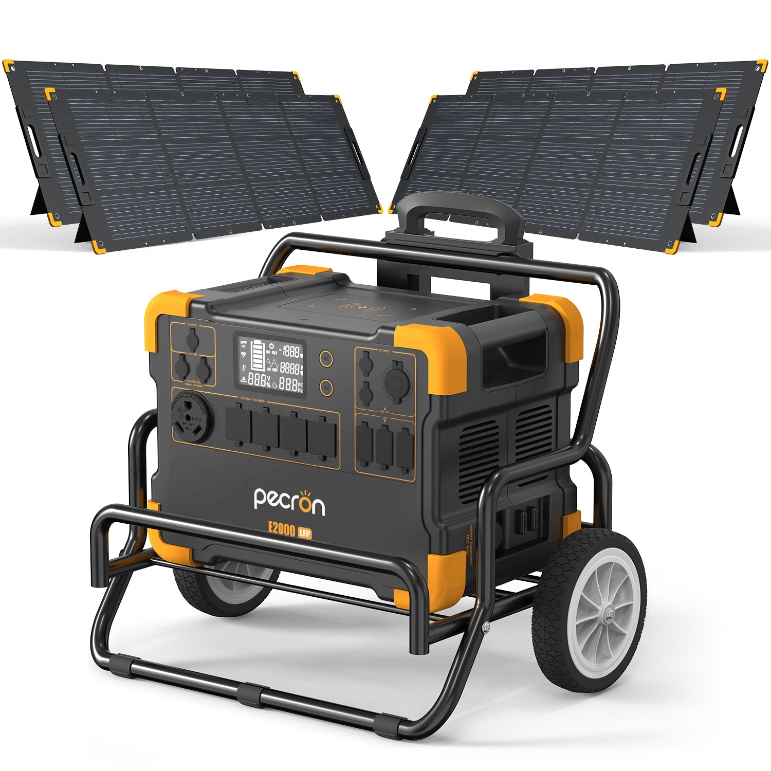 PECRON E2000LFP Expandable Solar Generator System Kit
