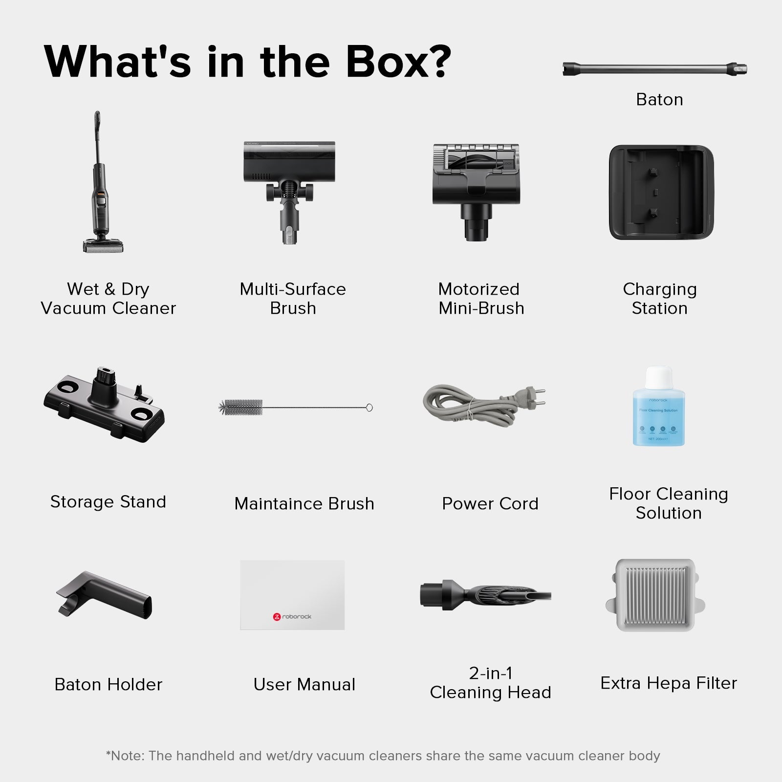 Roborock F25 Combo & F25 ACE Combo Wet and Dry Vacuum Cleaner