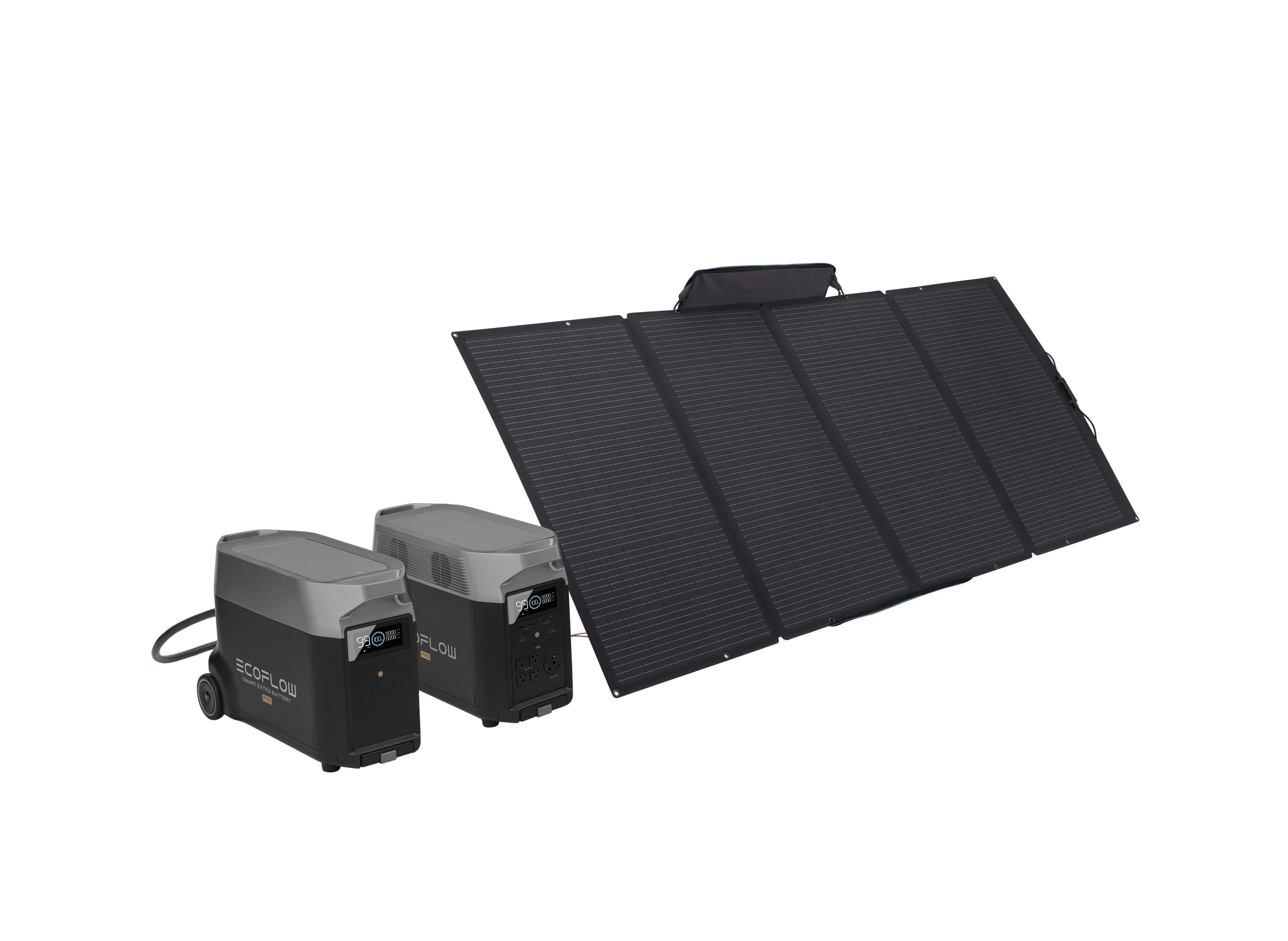 EcoFlow DELTA Pro + Smart Extra Battery + 400W Solar Panel