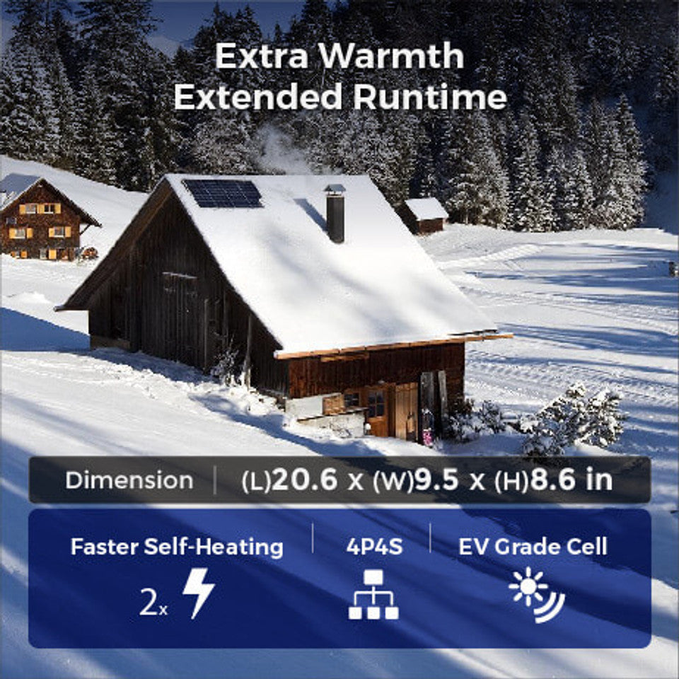 Renogy Energy Core - Renogy 12V 300Ah Deep Cycle Lithium Iron Phosphate Battery w/Self-Heating SKU: RBT12300LFPSH-US