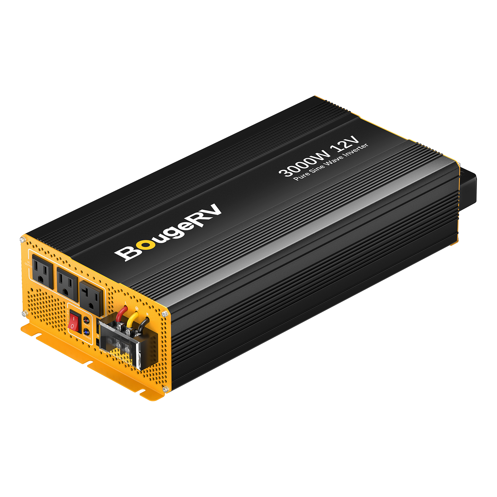 BougeRV 3000W 12V Pure Sine Wave Inverter with Bluetooth