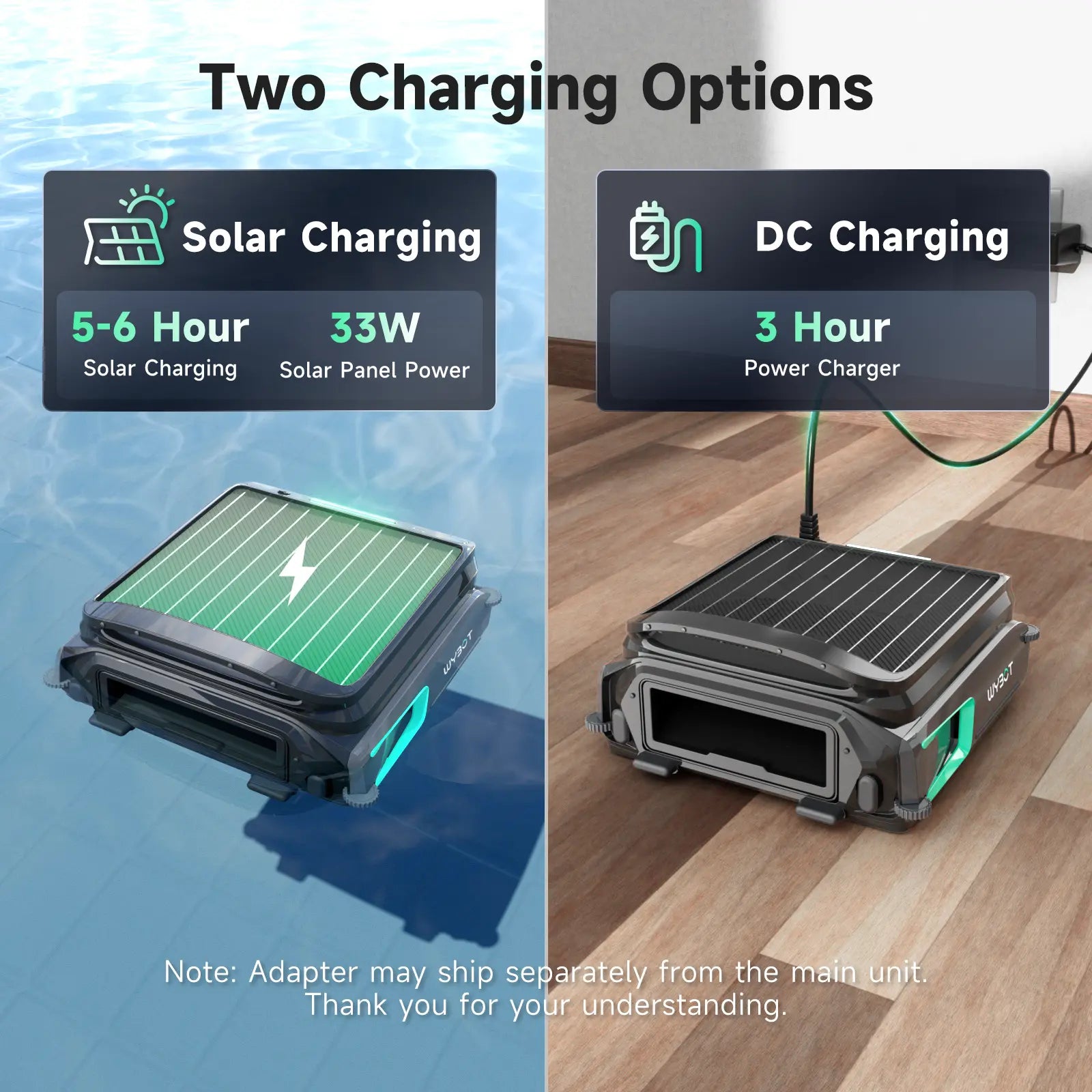 WYBOT F1 Pool Skimmer Solar Powered Robotic Cleaner