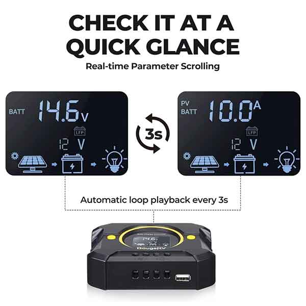 Li 10A PWM Solar Charge Controller 12V 24V