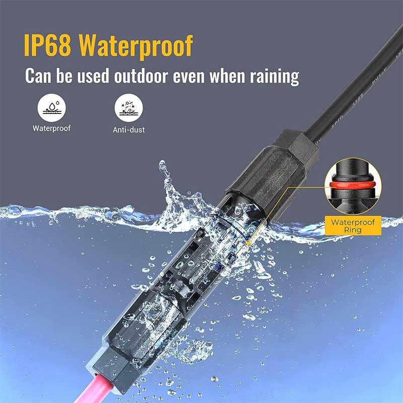 (8AWG) 12PCS Solar Connector with Spanners IP67 Waterproof Male/Female