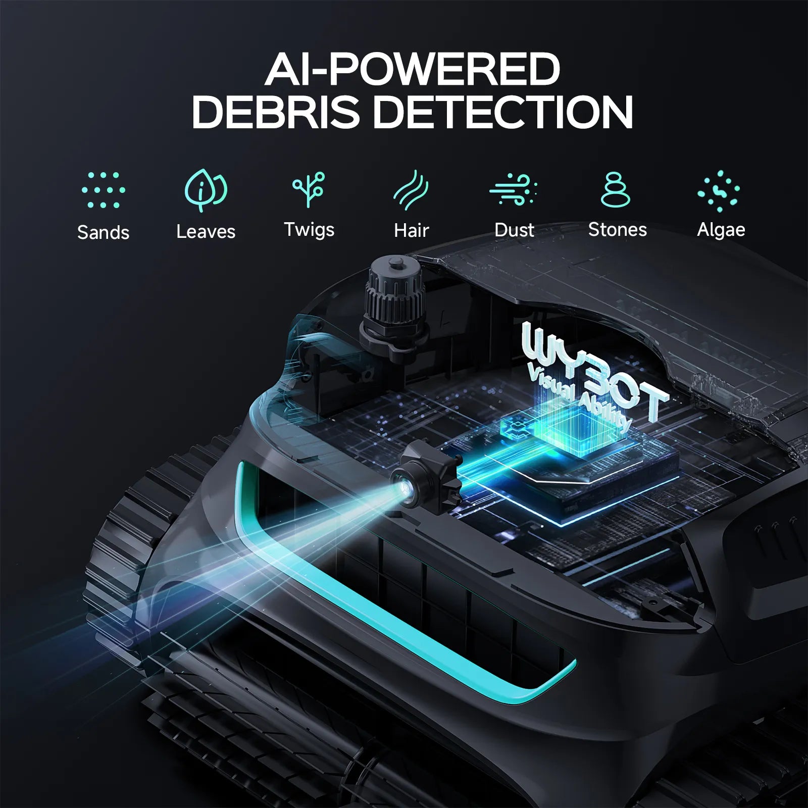 WYBOT S2 Solar Vision Robotic Pool Cleaner