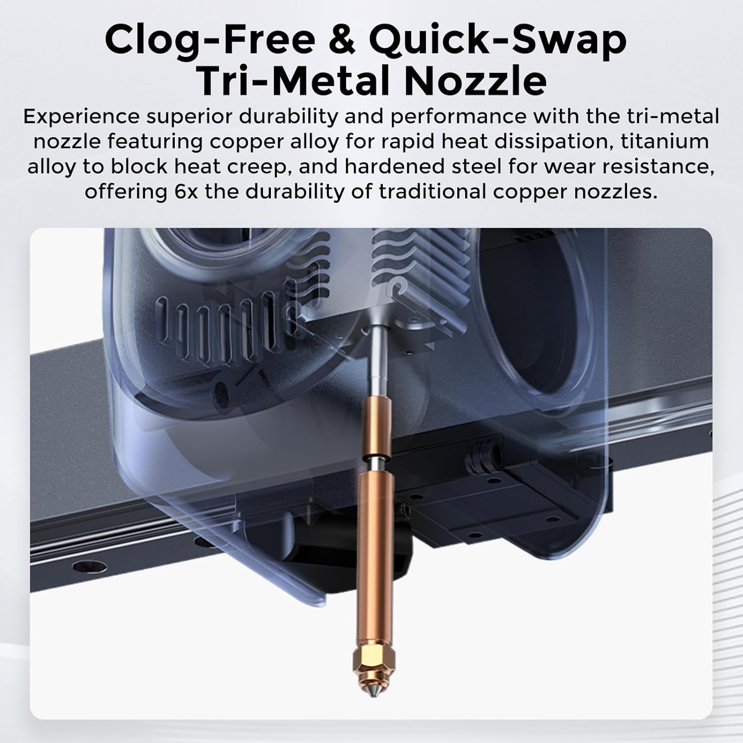 Creality HI 3D Printer, 500mm/s Hyper-Speed, Auto RFID Filament Detection, All-Metal Frame, 260x260x300mm Build Volume