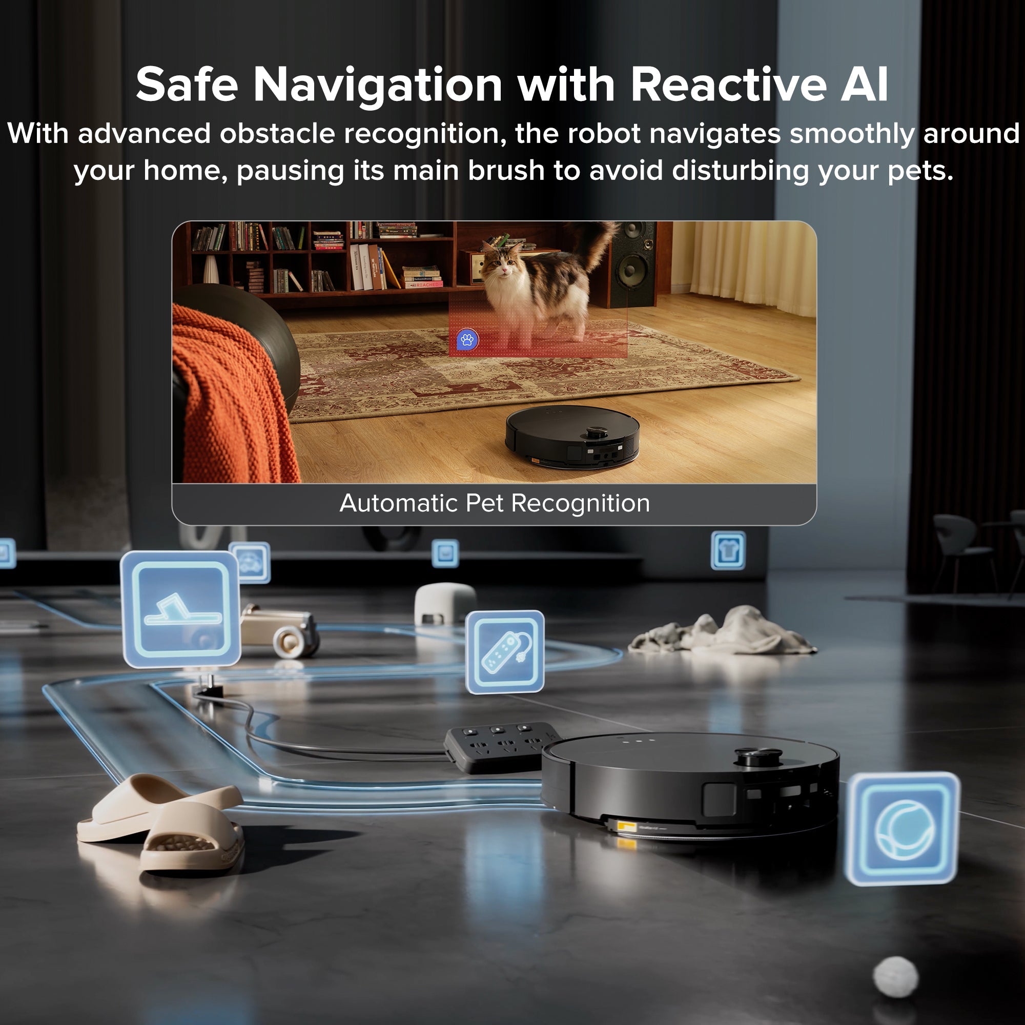 Roborock Saros 10 Robot Vacuum with Refill & Drainage System