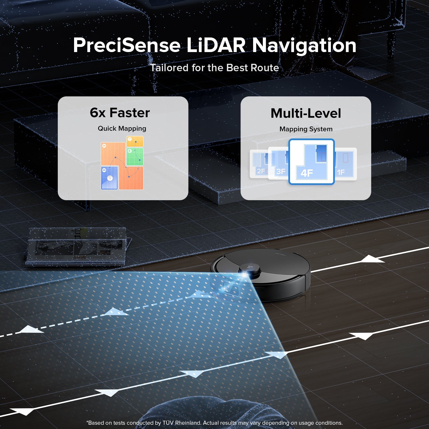 Roborock Q10 X5+ Robot Vacuum and Mop with Auto-Empty Dock