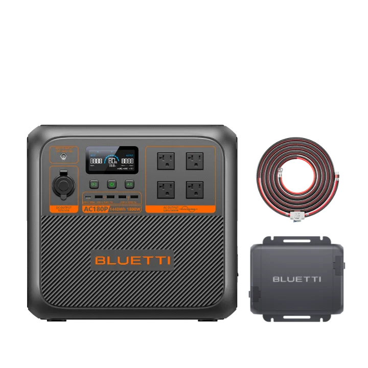 BLUETTI AC180P Solar Portable Power Station | 1,800W 1,440Wh