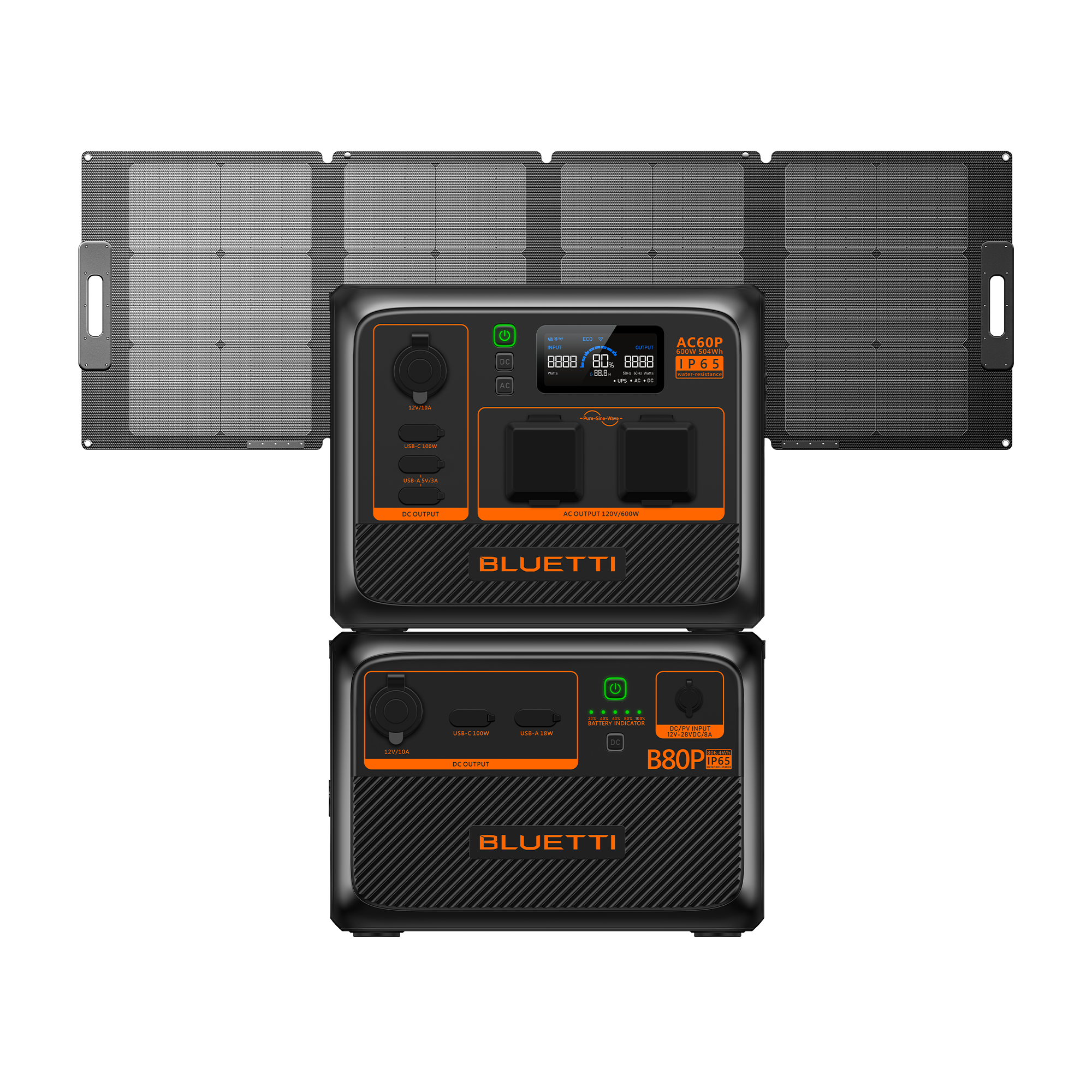 BLUETTI AC60P Portable Power Station | 600W 504Wh