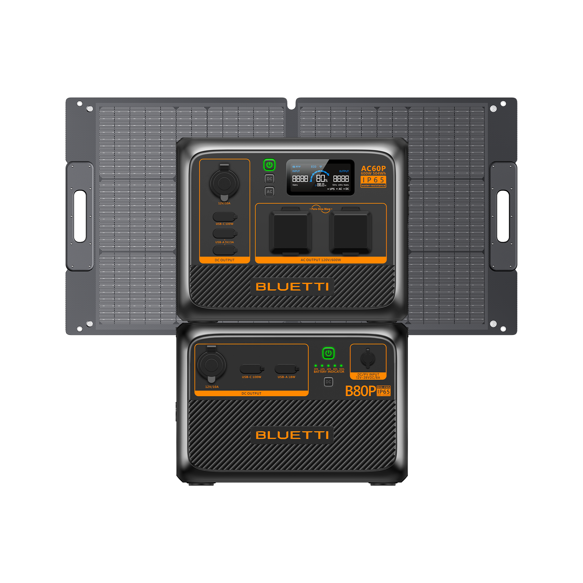 BLUETTI AC60P Portable Power Station | 600W 504Wh