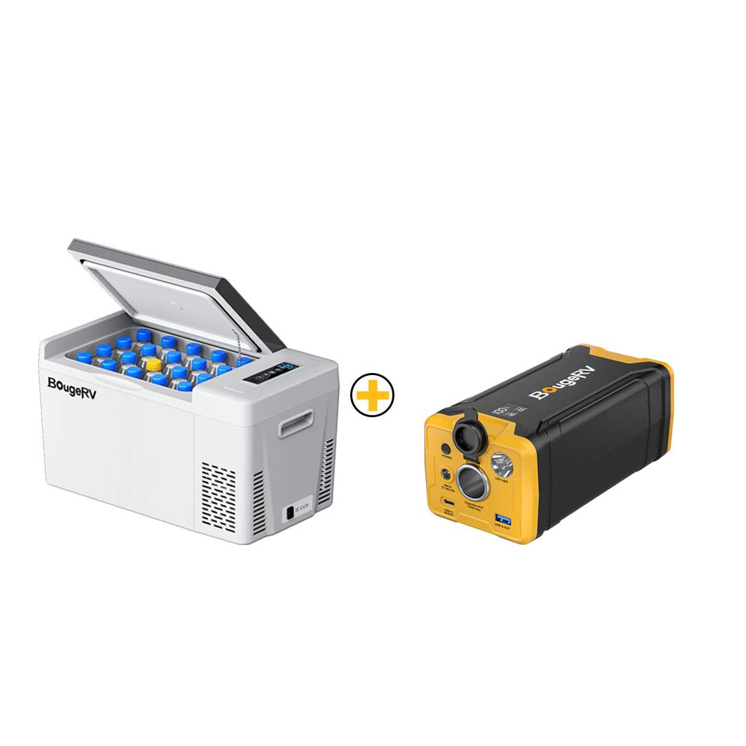 BougeRV 12V 23 Quart Portable Fridge For Travel