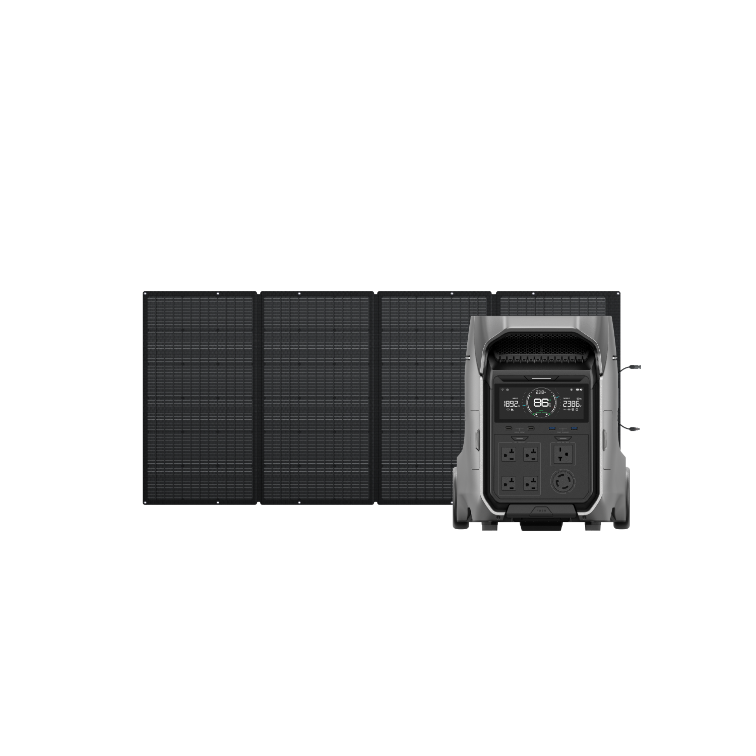 EcoFlow DELTA Pro 3 Portable Power Station + 4*EcoFlow 400W Portable Solar Panel
