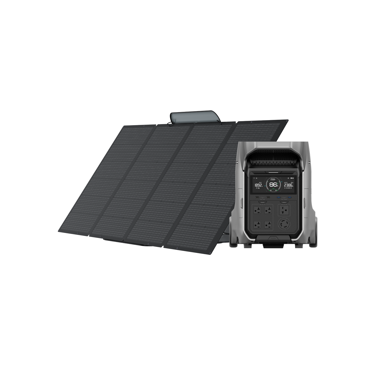 EcoFlow DELTA Pro 3 Portable Power Station + EcoFlow 400W Portable Solar Panel