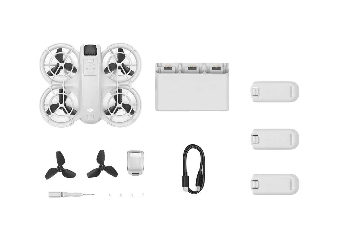 DJI Neo Combo - Palm-Sized 4K Stabilized Video Drone with 3 Batteries CP.FP.00000218.01