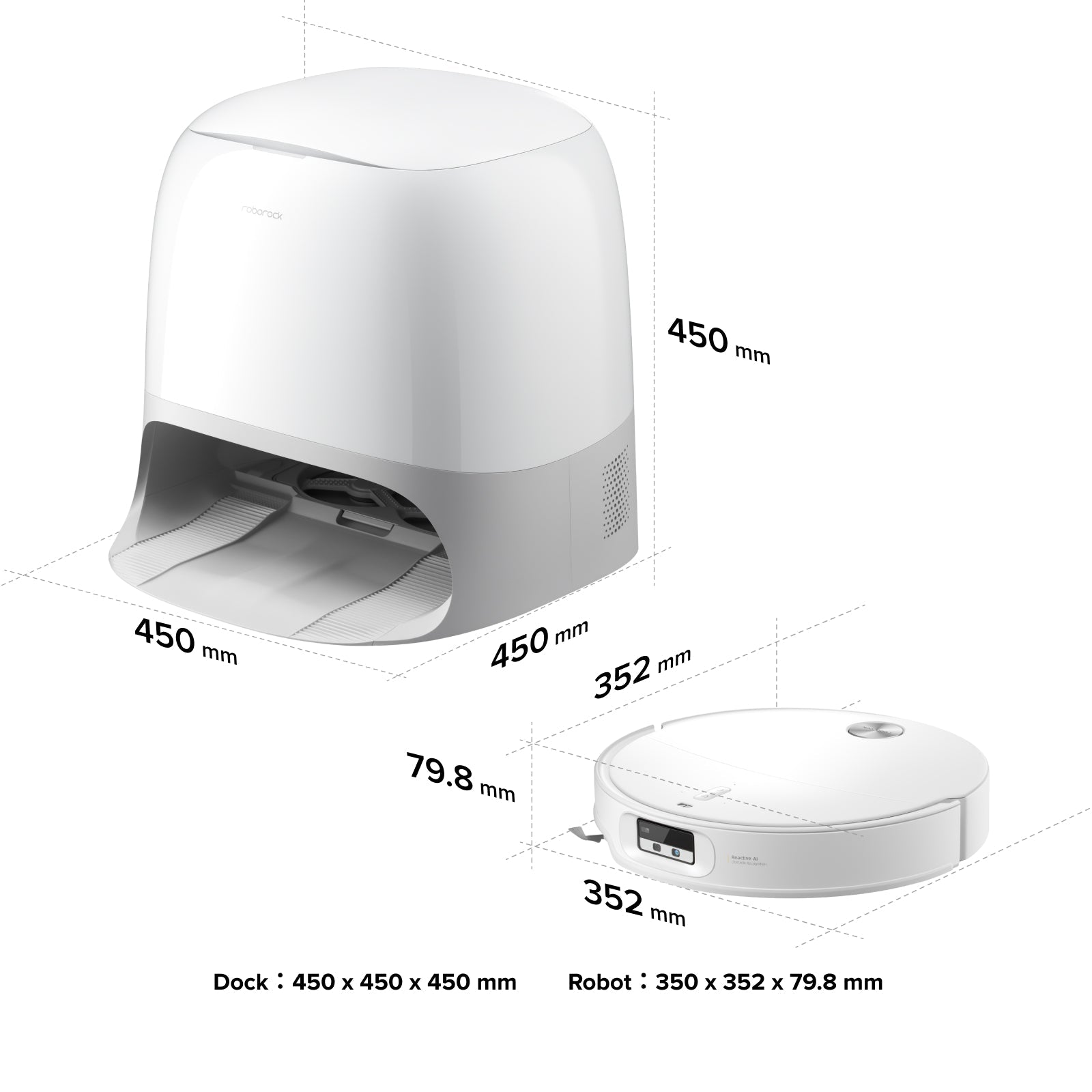 Roborock Qrevo CurvX Robot Vacuum with Multifunctional Dock 3.0 Thermo+