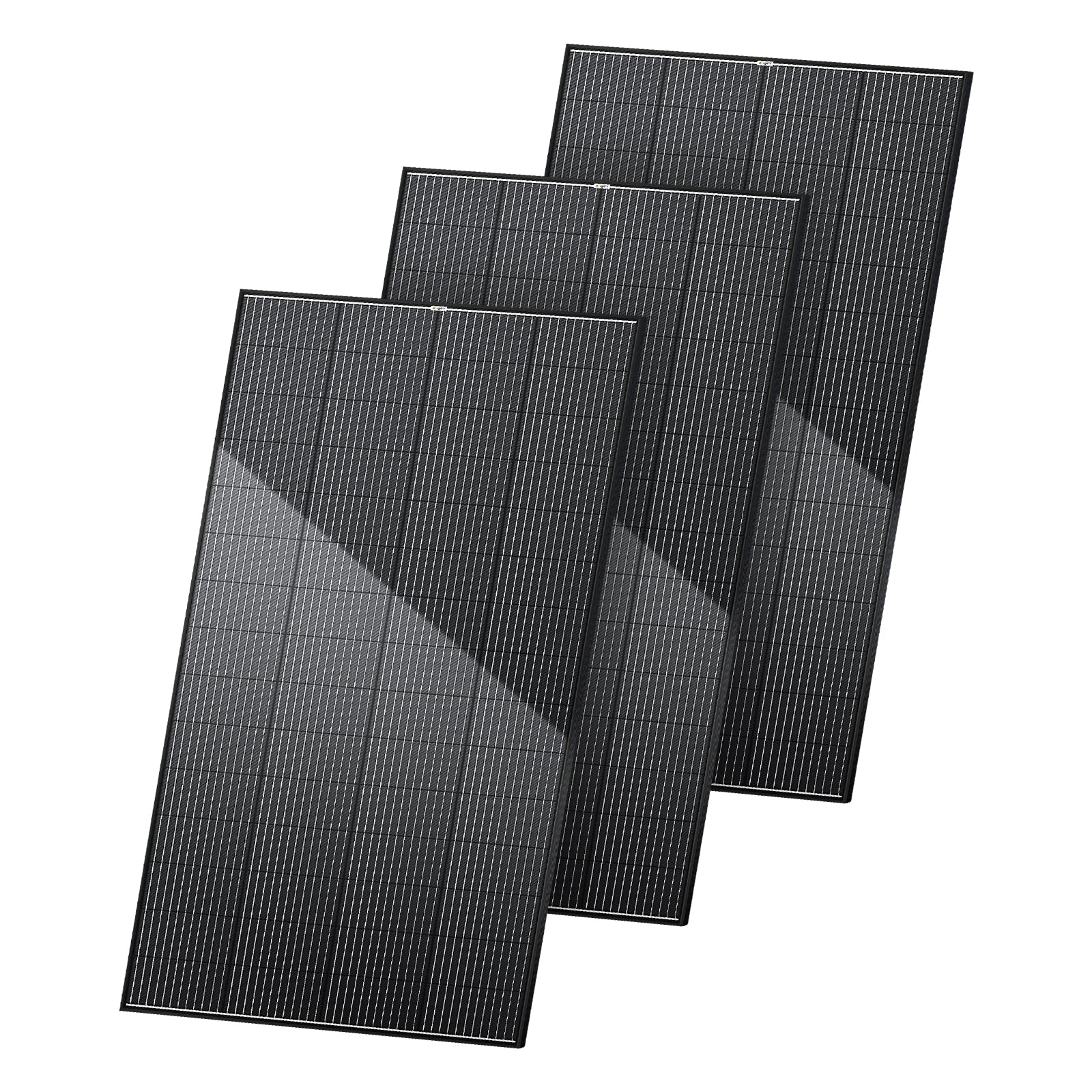 BougeRV 300 Watt 12V/24V Rigid Bifacial 12BB Mono Solar Panel