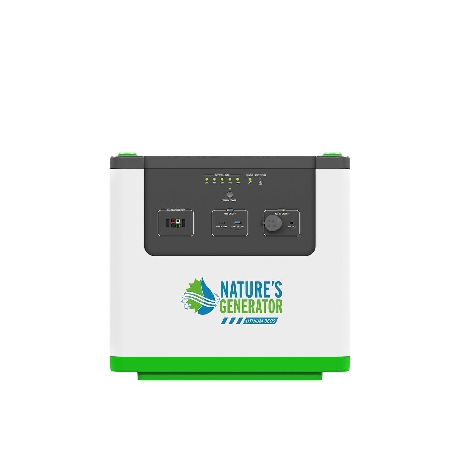 Nature's Generator Lithium 3600 Solar and Wind Generator