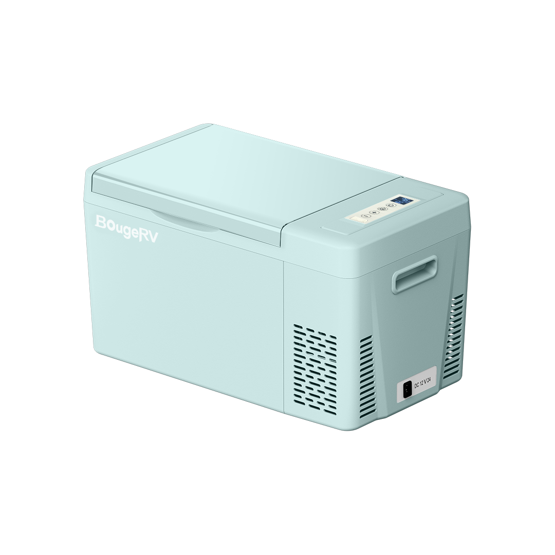 BougeRV 12V 23 Quart Colorful Mint Green Portable Fridge